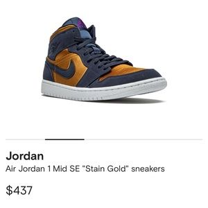 Air Jordan Mid SE “Stain Gold” sneakers